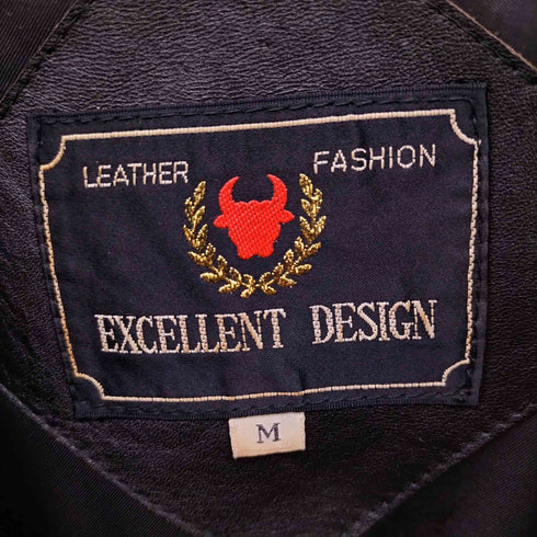 EXCELLENT DESIGN cow leather カウレザー カーコート メンズ import:M