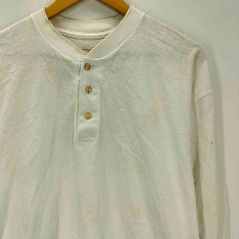UNION LINE UFCW USA製 ヘンリーネック L/S カットソー Tシャツ メンズ import:XL
