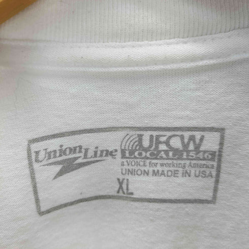 UNION LINE UFCW USA製 ヘンリーネック L/S カットソー Tシャツ メンズ import:XL