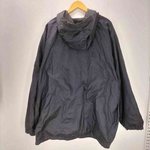 ディッキーズ Dickies 00S 裏地フリース 企業ロゴ 刺繍 リップストップ フーデット ナイロン ジャケット メンズ 3XL