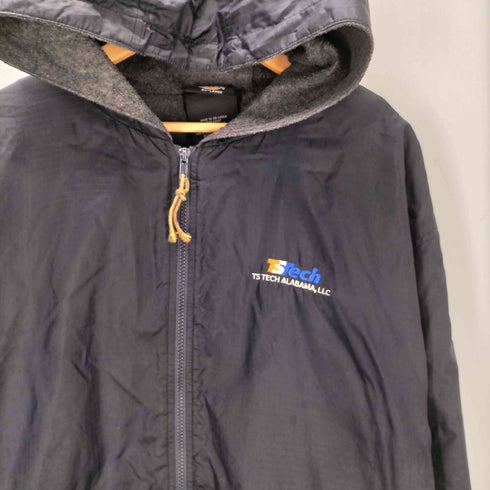 ディッキーズ Dickies 00S 裏地フリース 企業ロゴ 刺繍 リップストップ フーデット ナイロン ジャケット メンズ 3XL