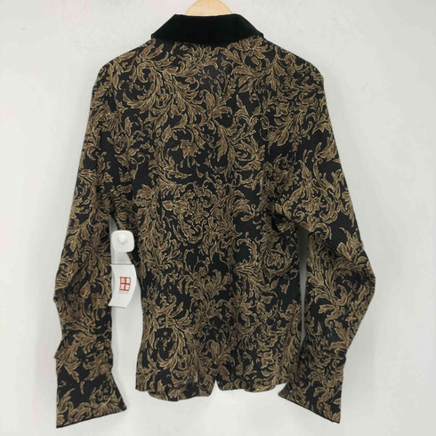 CHRISTIAN AUJARD クリスチャン オジャール 襟ベロア 総柄 セットアップ レディース