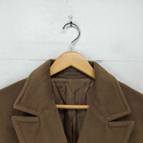 ケーティーキヨコタカセ K.T KIYOKO TAKASE CASHMERE&WOOL カシミヤ混 ダブル チェスターコート レディース JPN:M