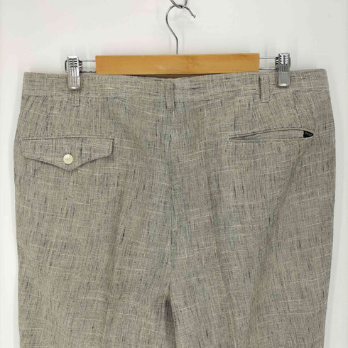 ダックス DAKS インタック 2タック リネンスラックスパンツ メンズ JPN:84-94