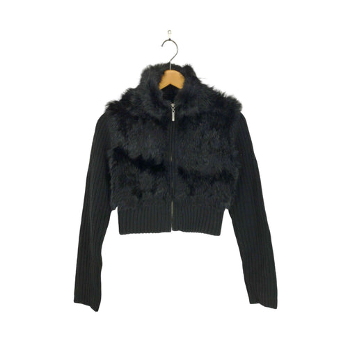 セシルマクビー CECIL McBEE Y2K ドッキング ファーニット レディース