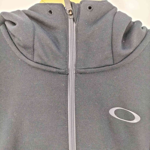 オークリー OAKLEY Enhance ビッグロゴ刺繍 スウェット ジップ フーディ メンズ import:L