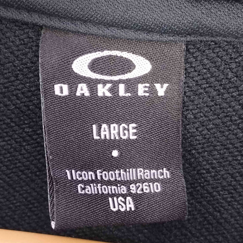 オークリー OAKLEY Enhance ビッグロゴ刺繍 スウェット ジップ フーディ メンズ import:L