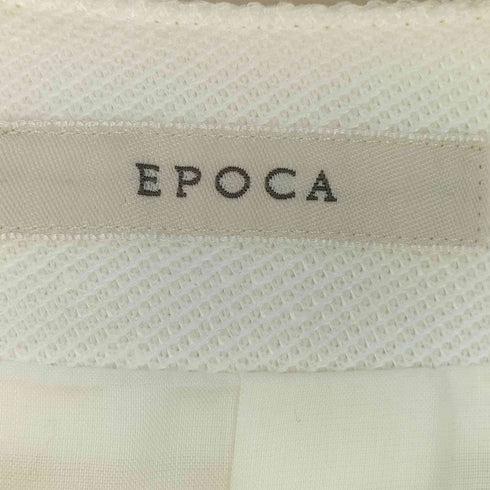 エポカ Epoca 切替 フックボタン リネン混 ノーカラージャケット レディース JPN:38