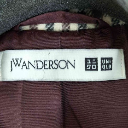 ユニクロジェイダブリューアンダーソン UNIQLO JW ANDERSON チェック ステンカラーコート レディース JPN:L