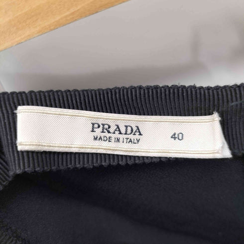 プラダ PRADA サイドフリンジギャザースカート レディース 40