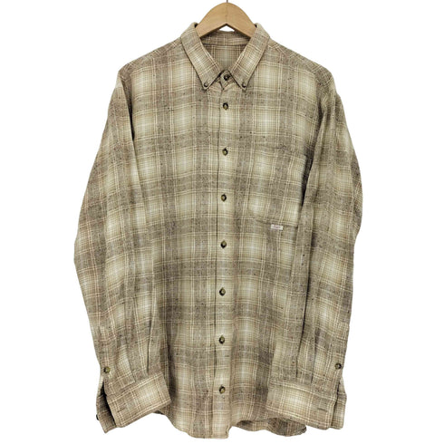 パパス papas L/Sボタンダウンチェックシャツ メンズ JPN:50