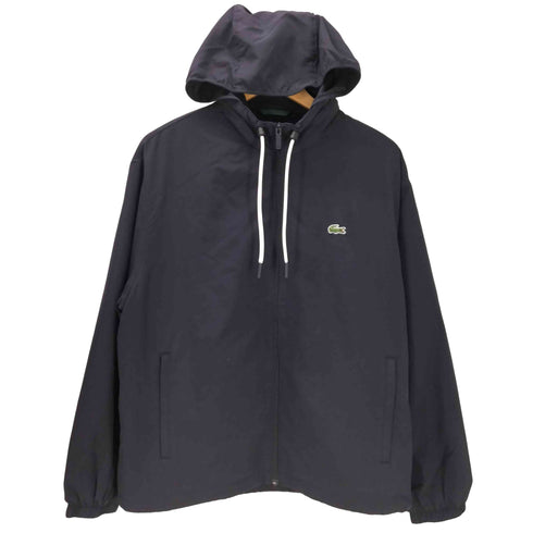ラコステ LACOSTE ベーシック ジップ ジャケット 裾ドローコード フード 着脱可能 メンズ FR:48