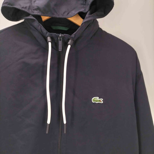 ラコステ LACOSTE ベーシック ジップ ジャケット 裾ドローコード フード 着脱可能 メンズ FR:48
