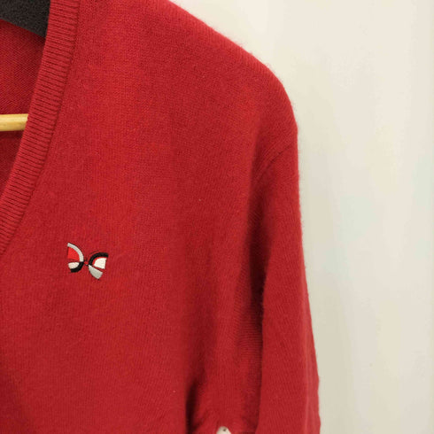 ハナエモリ HANAE MORI GOLF 刺繍クルーネックニット レディース L