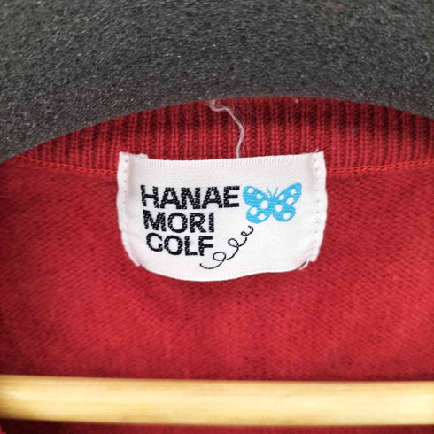 ハナエモリ HANAE MORI GOLF 刺繍クルーネックニット レディース L