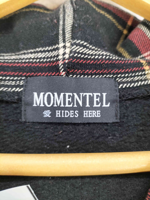 MOMENTEL 25FW Go Home Check Hoodie Y2K レディース