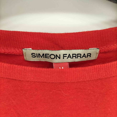 SIMEON FARRAR アニマルプリント クルーネック 半袖Tシャツ カットソー メンズ M