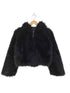 ザラ ZARA フェイクファークロップドジャケット レディース XS