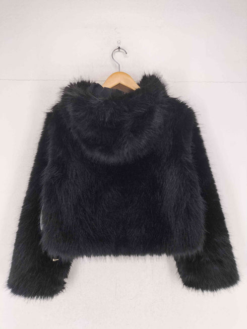 ザラ ZARA フェイクファークロップドジャケット レディース XS