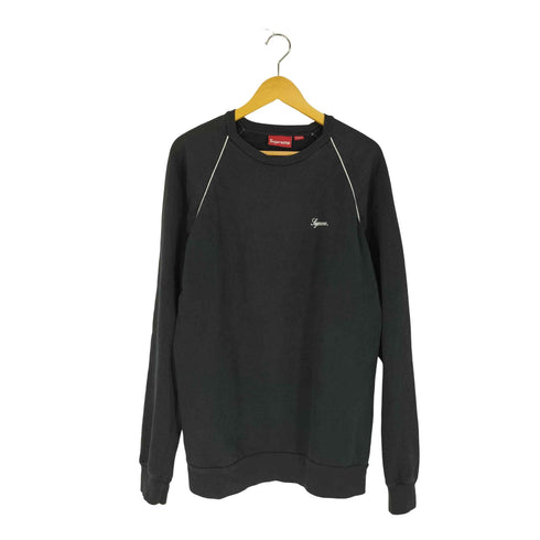 シュプリーム Supreme OLD カナダ製 紙タグ 青タブ ラグラン パイピングスウェット メンズ import:L