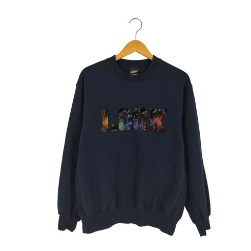 ルックスタジオ LQQK STUDIO ロゴ入りスウェットプルオーバー メンズ import:M