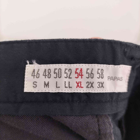 パパス papas 2タックスラックス メンズ 54