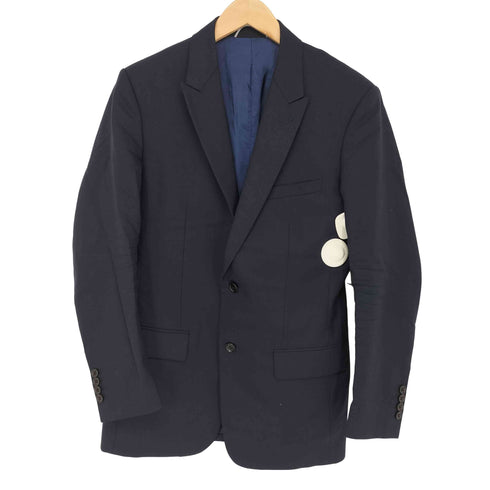 ディオール Dior UNIFORM ピークドラペル ウールシングル 2B テーラードジャケット メンズ 46R