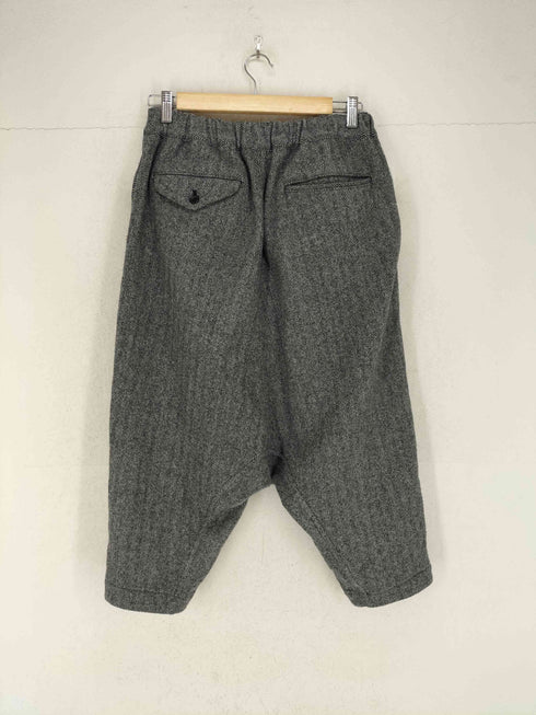 ブラックコムデギャルソン BLACK COMME des GARCONS AD2024 ヘリンボーン サルエルパンツ メンズ JPN:XS