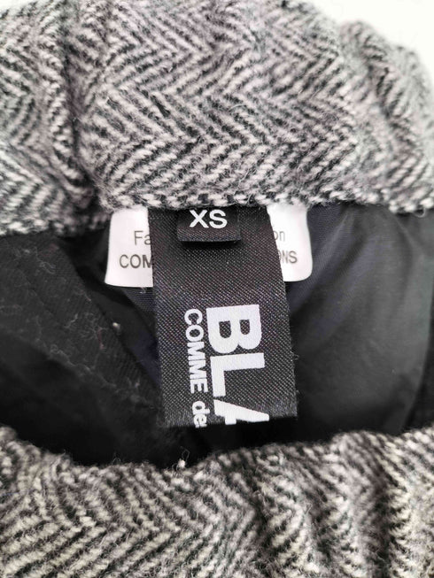 ブラックコムデギャルソン BLACK COMME des GARCONS AD2024 ヘリンボーン サルエルパンツ メンズ JPN:XS