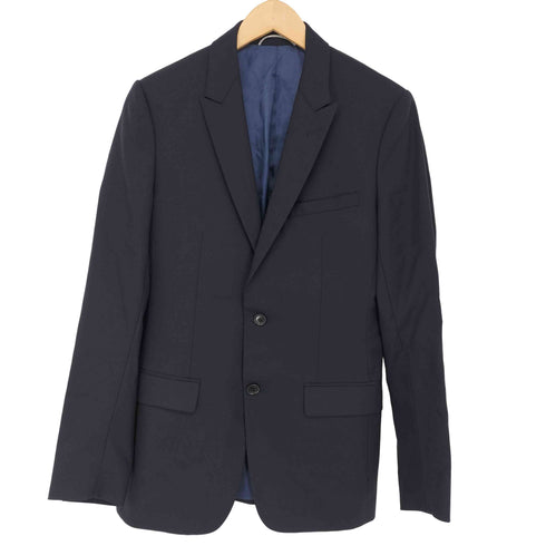 ディオール Dior UNIFORM ピークドラペル ウールシングル 2B テーラードジャケット メンズ 44R