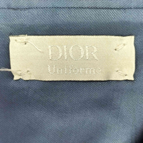 ディオール Dior UNIFORM ピークドラペル ウールシングル 2B テーラードジャケット メンズ 44R