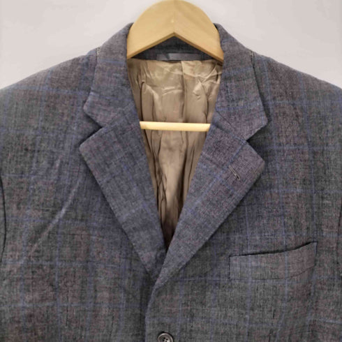 アクアスキュータム AQUASCUTUM 90S OLD グレンチェック 3B テーラード ジャケット メンズ 42