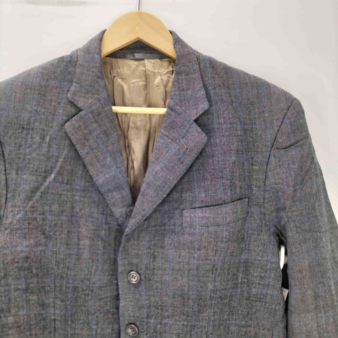 アクアスキュータム AQUASCUTUM 90S OLD グレンチェック 3B テーラード ジャケット メンズ 42