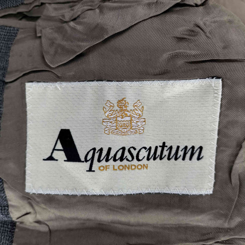 アクアスキュータム AQUASCUTUM 90S OLD グレンチェック 3B テーラード ジャケット メンズ 42