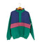 エディーバウアー Eddie Bauer 80S~90S マルチカラー ナイロン切替 プルオーバースウェット メンズ import:M
