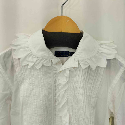 ポロラルフローレン POLO RALPH LAUREN フリル L/S ドレスシャツ レディース XS