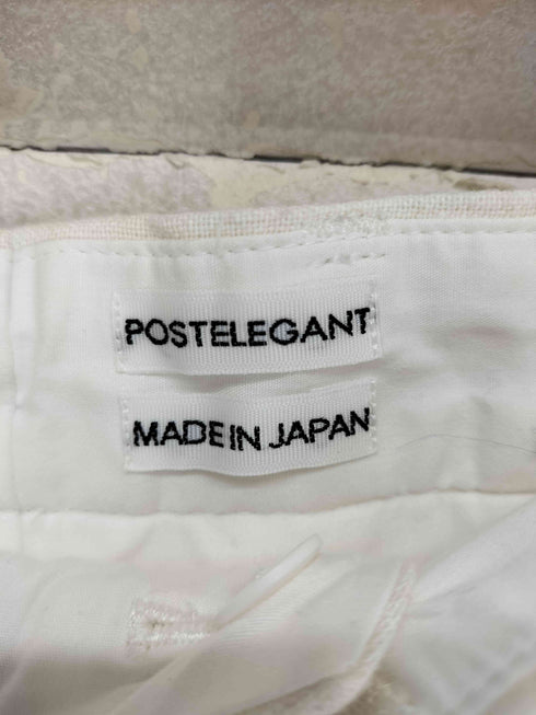 POSTELEGANT リネン混2タックスラックス domestic メンズ 38