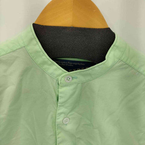 APPLETREES OPEN TRAVELER SHIRTS BAND COLLAR バンドカラーシャツ メンズ S
