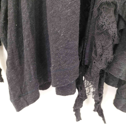 ディーゼル DIESEL レーヨンリネン混紡 変形フリルシャツ レディース S