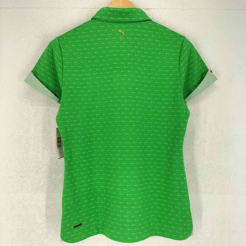 プーマ PUMA 総柄ロゴ刺繍ポロシャツ レディース import:L
