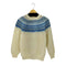 Handknitted in Denmark デンマーク製 モヘア混ノルディックニット レディース