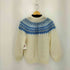 Handknitted in Denmark デンマーク製 モヘア混ノルディックニット レディース
