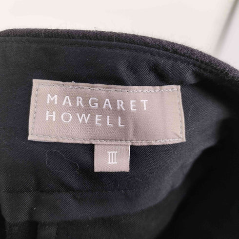 マーガレットハウエル MARGARET HOWELL コットンツイル ワイドタックパンツ レディース JPN:3