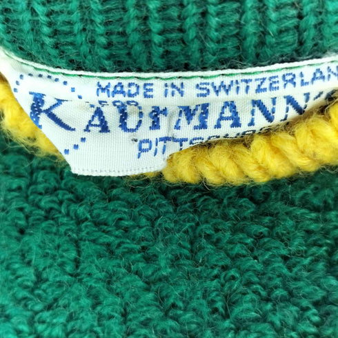 60S~70S KAUFMANNS スイス製 モックネック パイルニット メンズ import:L