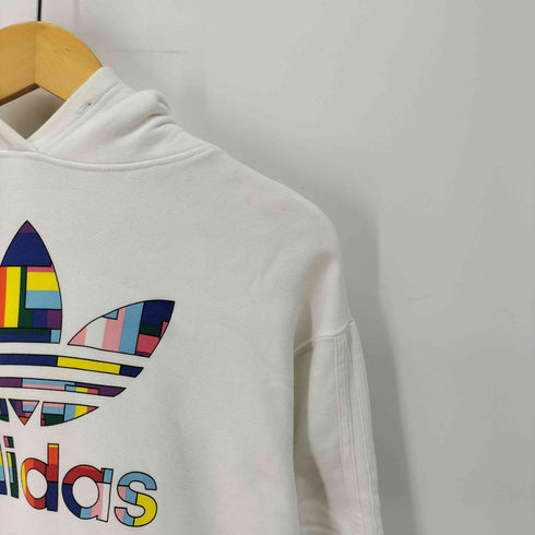 アディダスオリジナルス adidas Originals PRIDE FLAG FILL HOODIE トレフォイルプルオーバーパーカー メンズ import:L