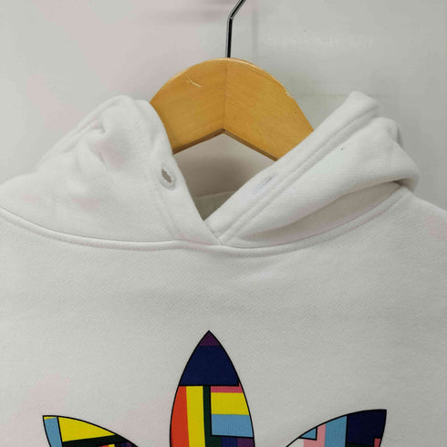アディダスオリジナルス adidas Originals PRIDE FLAG FILL HOODIE トレフォイルプルオーバーパーカー レディース import:L