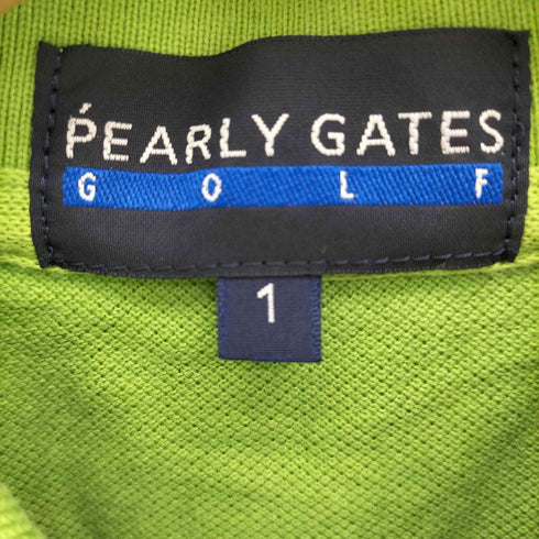 パーリーゲイツ PEARLY GATES 刺繍ロゴ ポロシャツ メンズ JPN:1