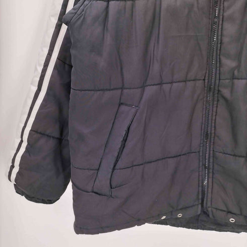 アディダス adidas 90-00S 刺繍タグ 万国旗 パフォーマンス ロゴ 裏地フリース 3ストライプ 中綿 パディング ウォームアップ ジャケット ブルゾン メンズ