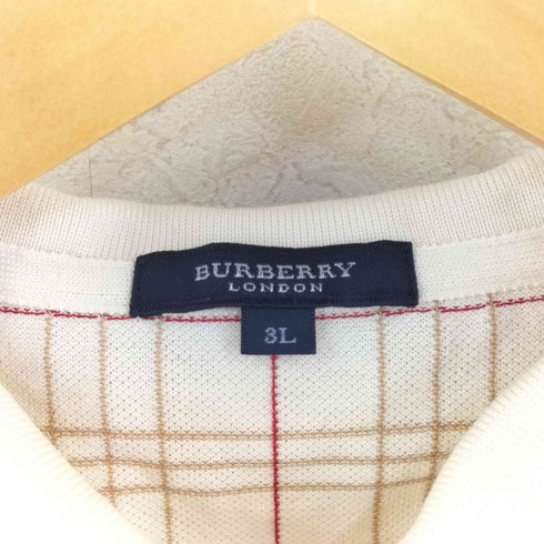 バーバリーロンドン BURBERRY LONDON チェック S/S ポロシャツ メンズ 3L