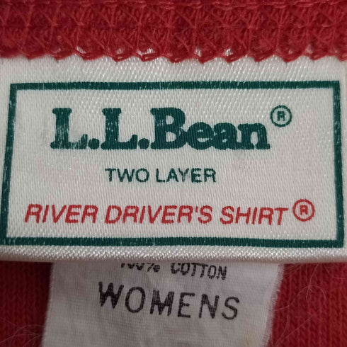 エルエルビーン L.L.Bean 90S USA製 RIVER DRIVERS SHIRT ヘンリーネックカットソー レディース import:L